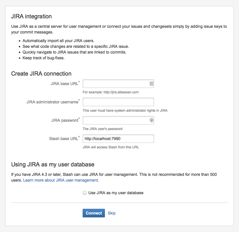 Jira Integration page image